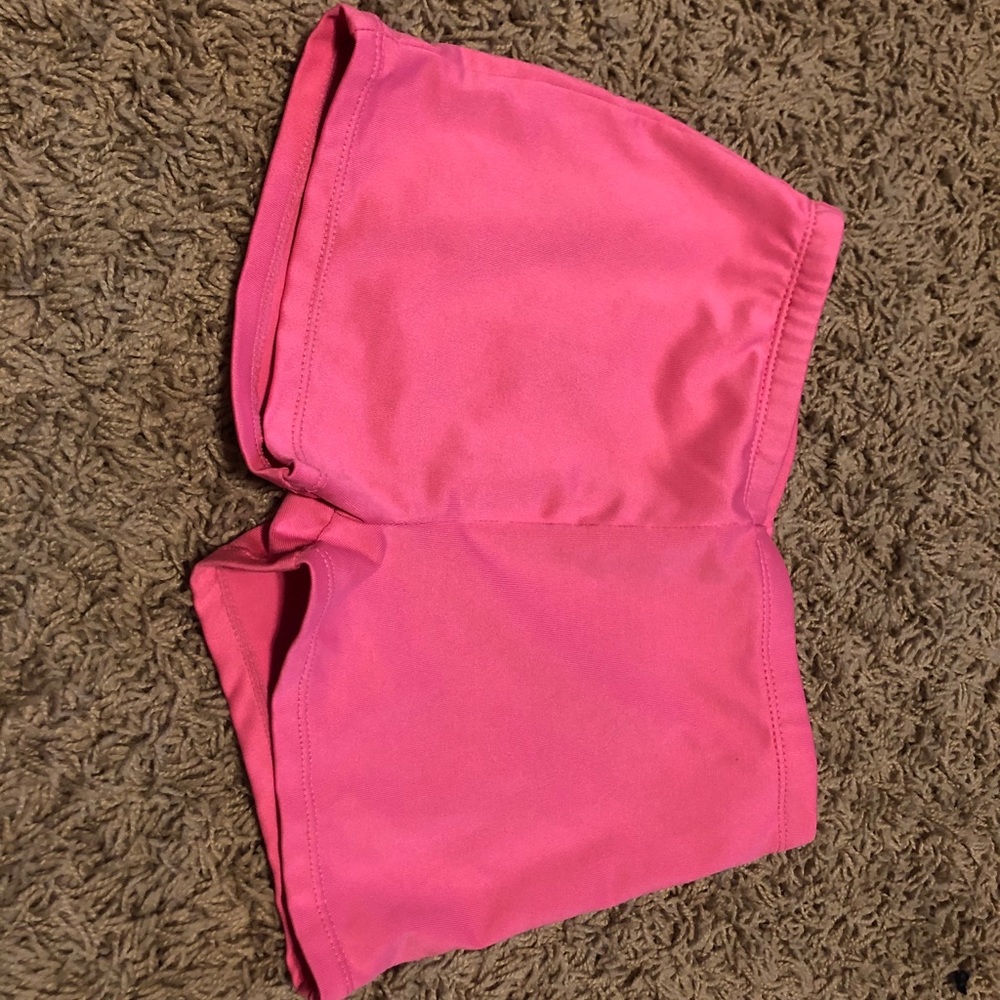 Hot pink gymnastics/volleyball shorts